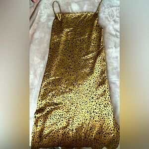 Cheetah Cowl Neck Boutique Dress